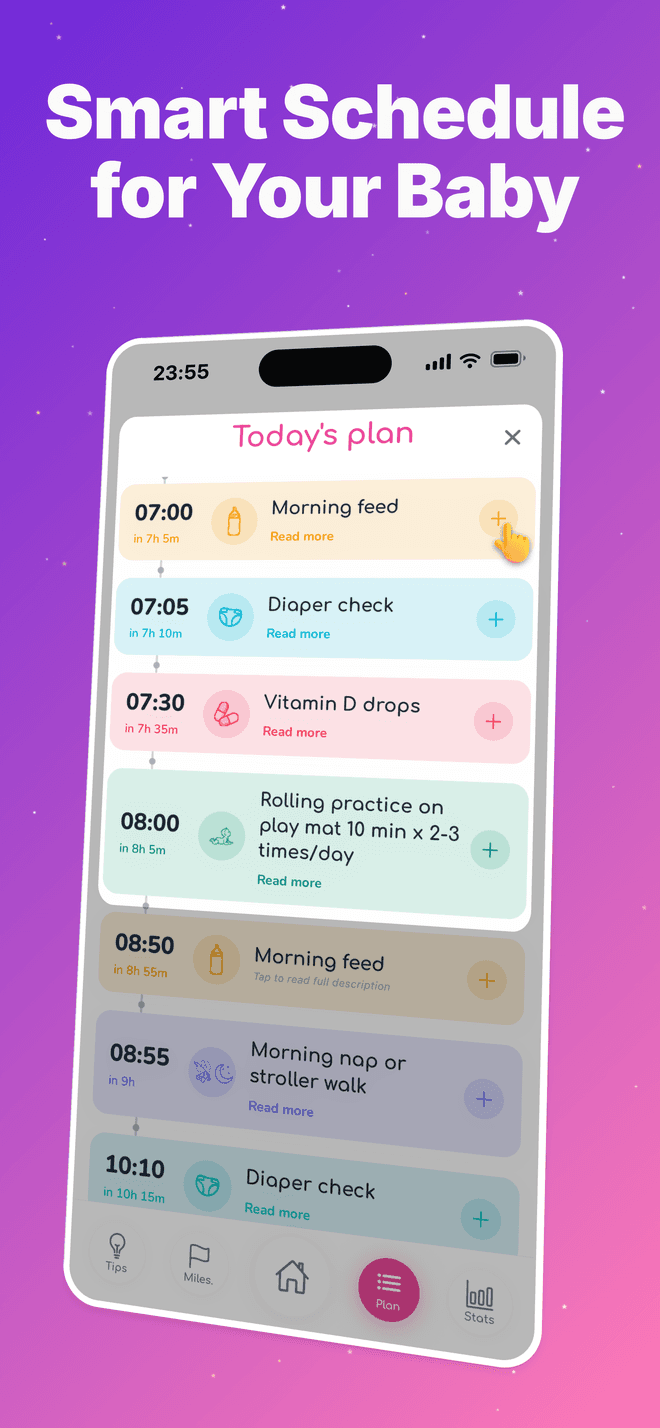 A smart daily schedule for your baby.