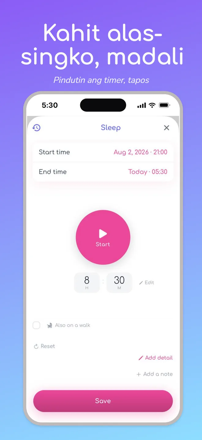 Kahit alas-singko, madali — Pindutin ang timer, tapos