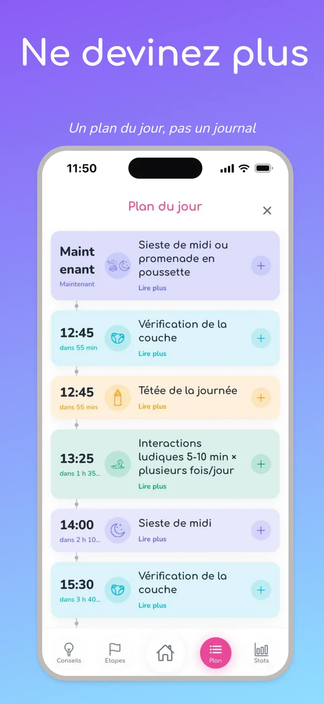 Ne devinez plus — Un plan du jour, pas un journal