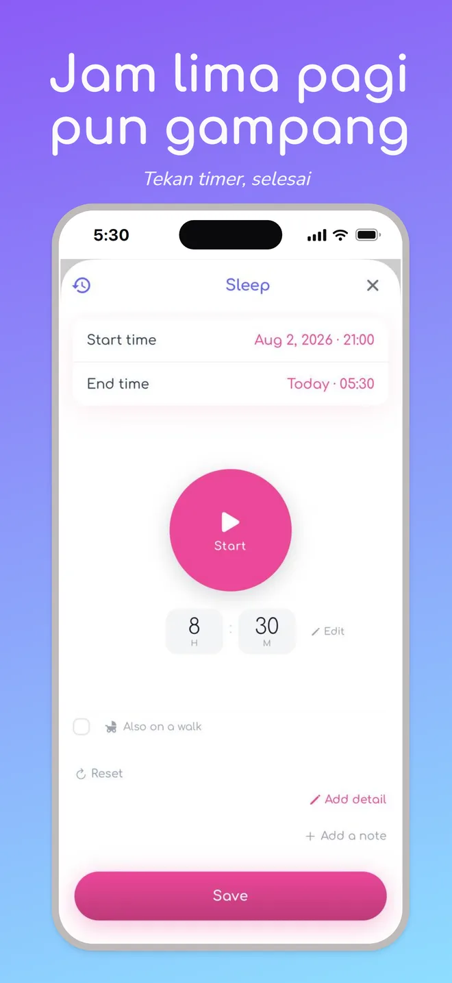 Jam lima pagi pun gampang — Tekan timer, selesai